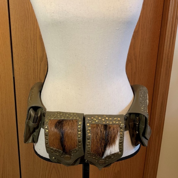Handbags - Leather Steampunk/Festival Multi-Pocket Belt Bag